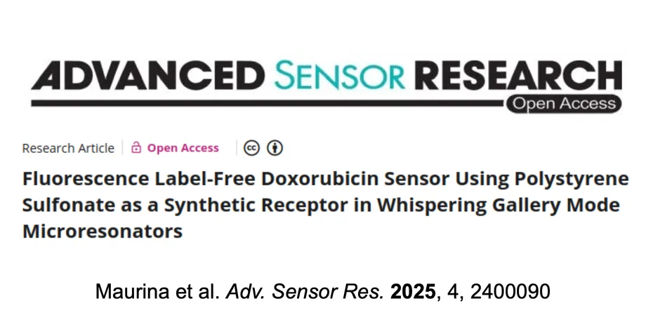 Fluorescence Label-Free Doxorubicin Sensor Using Polystyrene Sulfonate as a Synthetic Receptor in Whispering Gallery Mode Microresonators